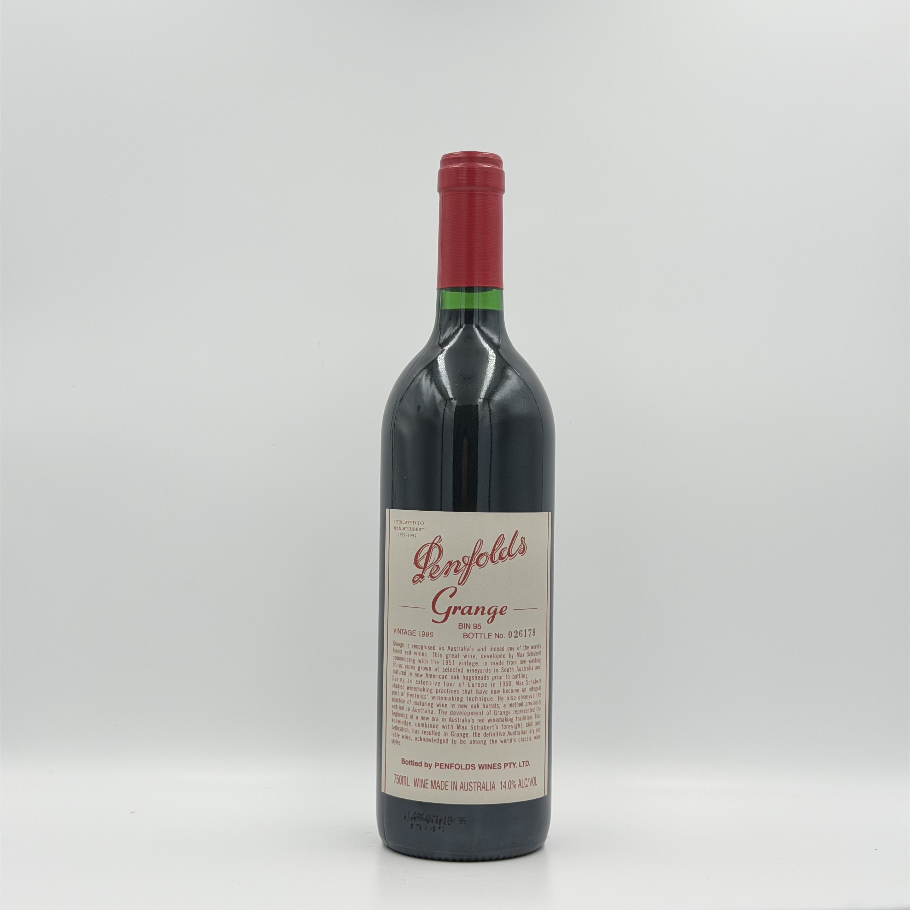1999 Penfolds Grange Bin 95 Shiraz 750ml