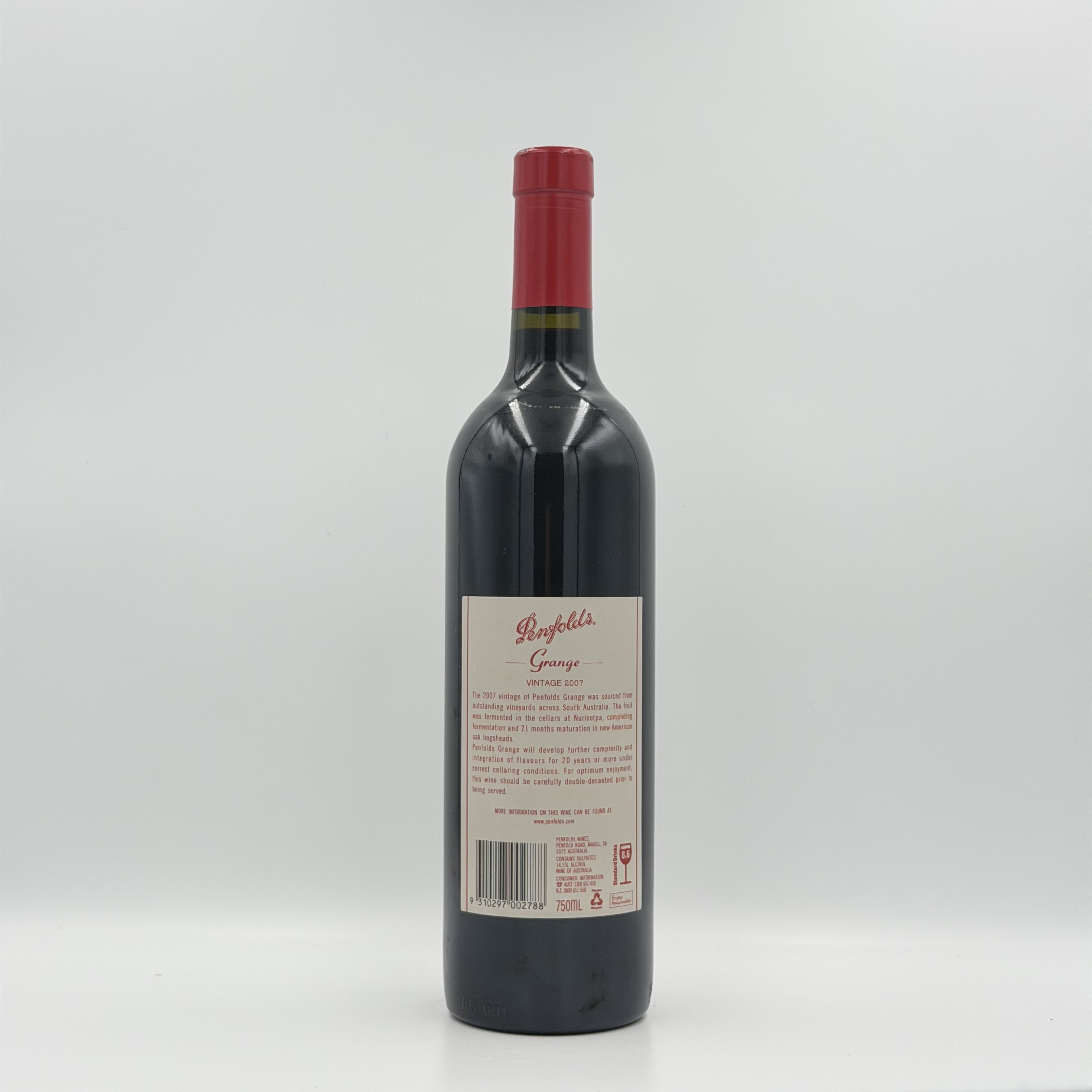 2007 Penfolds Grange Bin 95 Shiraz 750ml