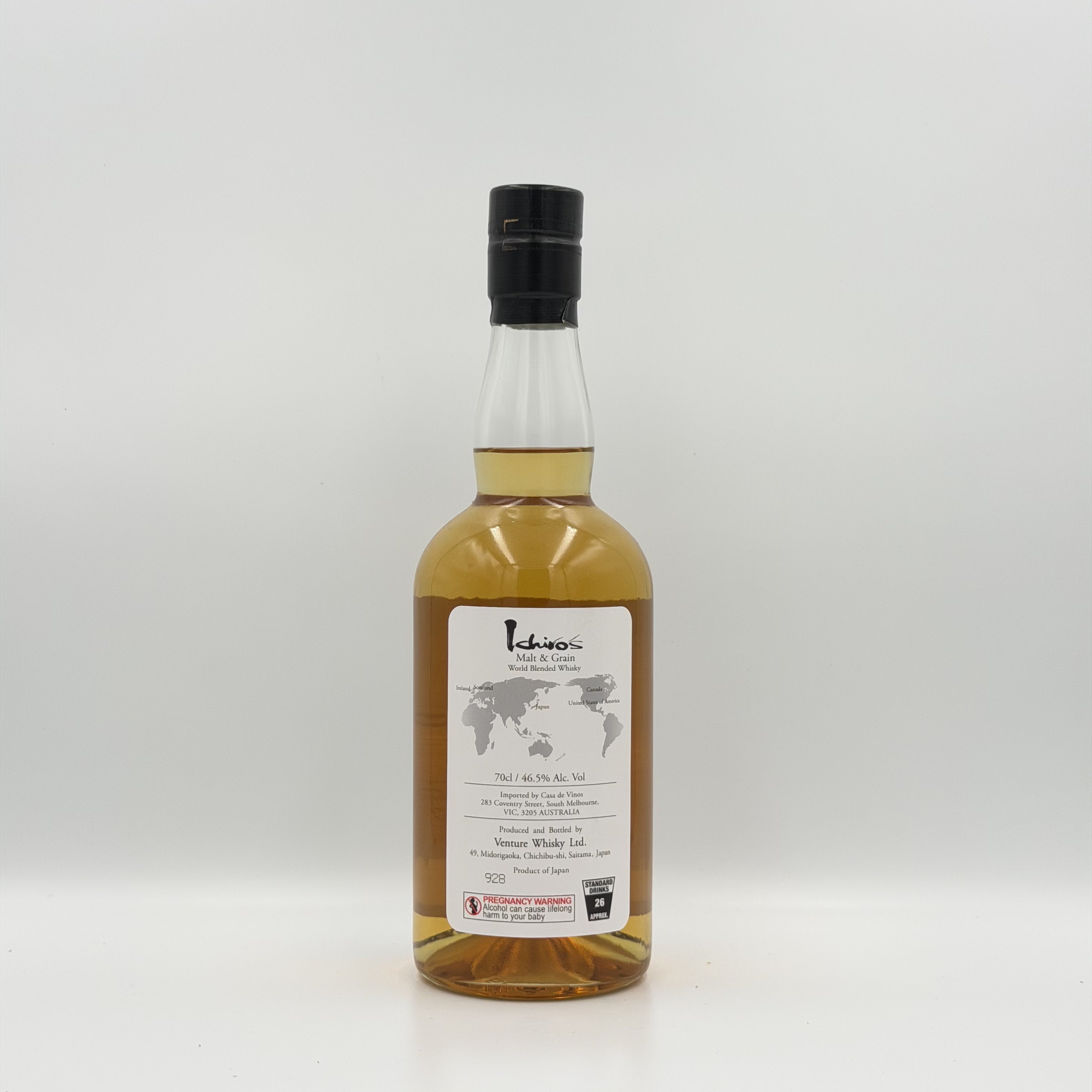 Chichibu Distillery Ichiro's Malt & Grain World Blended Whisky 700ml