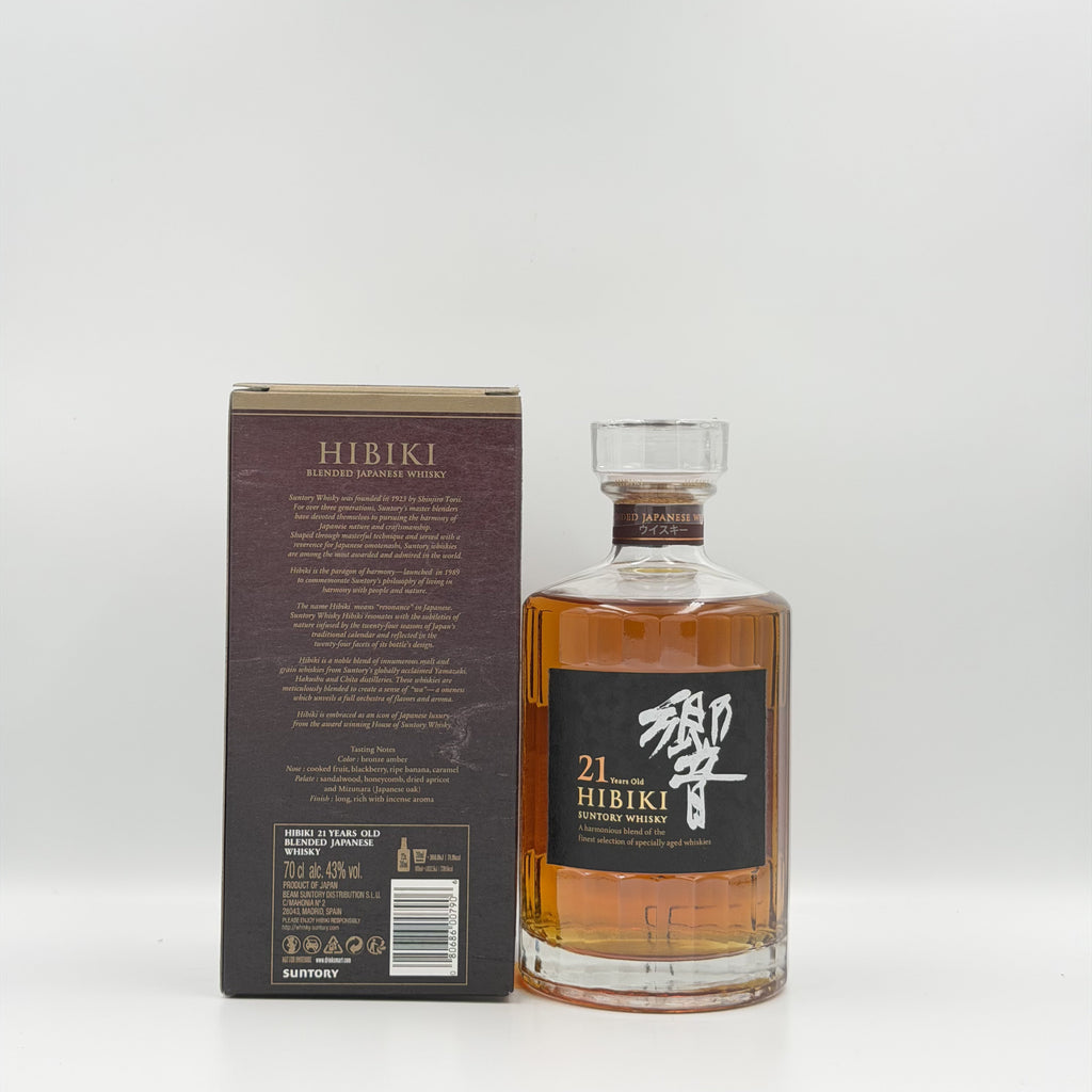 Hibiki 21 Year Old Suntory Japanese Whisky 700ml