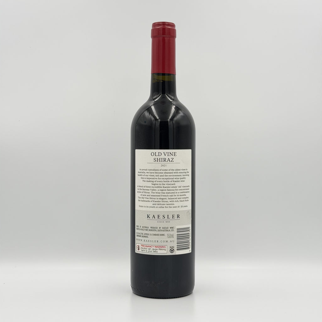 2021 Kaesler Old Vine Shiraz Barossa Valley – 750ml