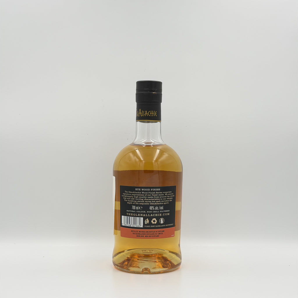 The GlenAllachie 9 Year Old Rye Wood Finish Speyside Single Malt Scotch Whisky – 700ml