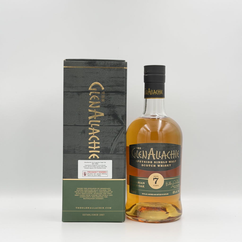 The GlenAllachie 7 Year Old Virgin Oak Hungarian Oak Finish Speyside Single Malt Scotch Whisky – 700ml