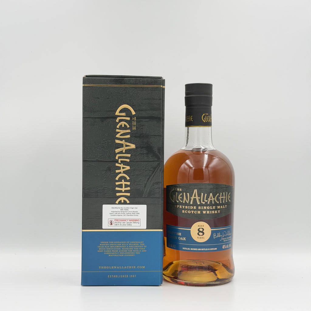 The GlenAllachie 8 Year Old Virgin Oak Scottish Oak Finish Speyside Single Malt Scotch Whisky – 700ml