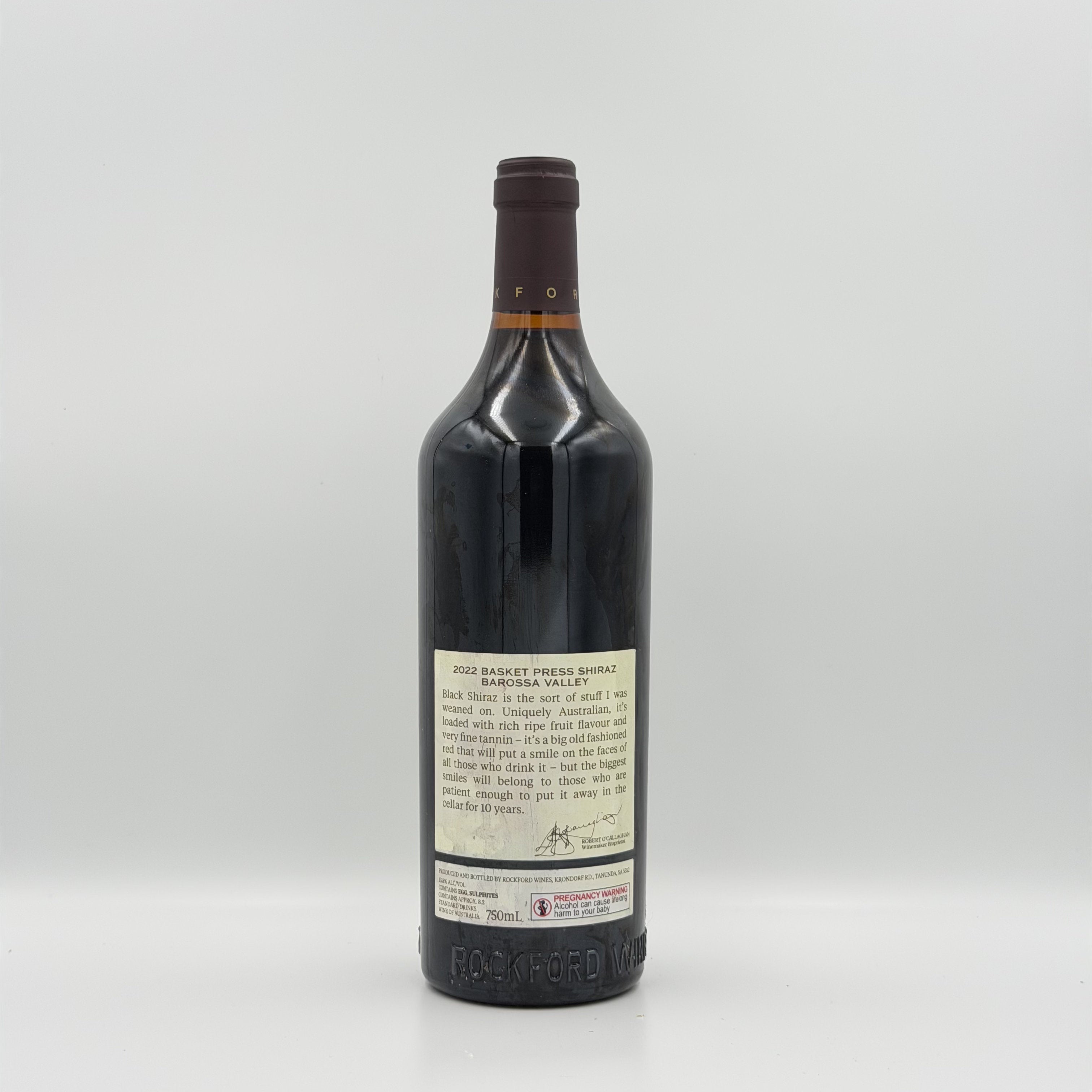Rockford Basket Press Shiraz 2022 Red Wine 750ml