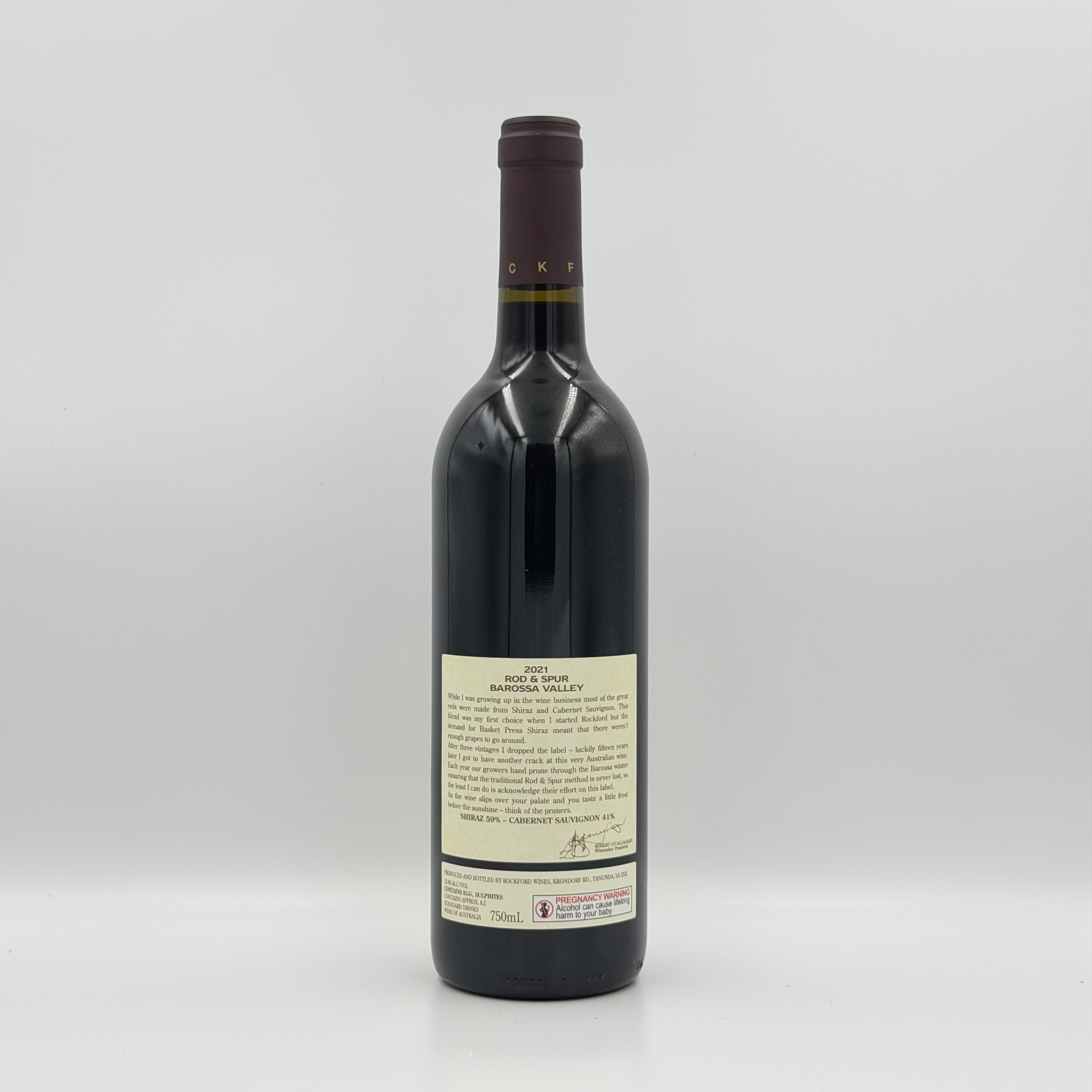 Rockford Rod & Spur Shiraz Cabernet 2021 Red Wine 750ml