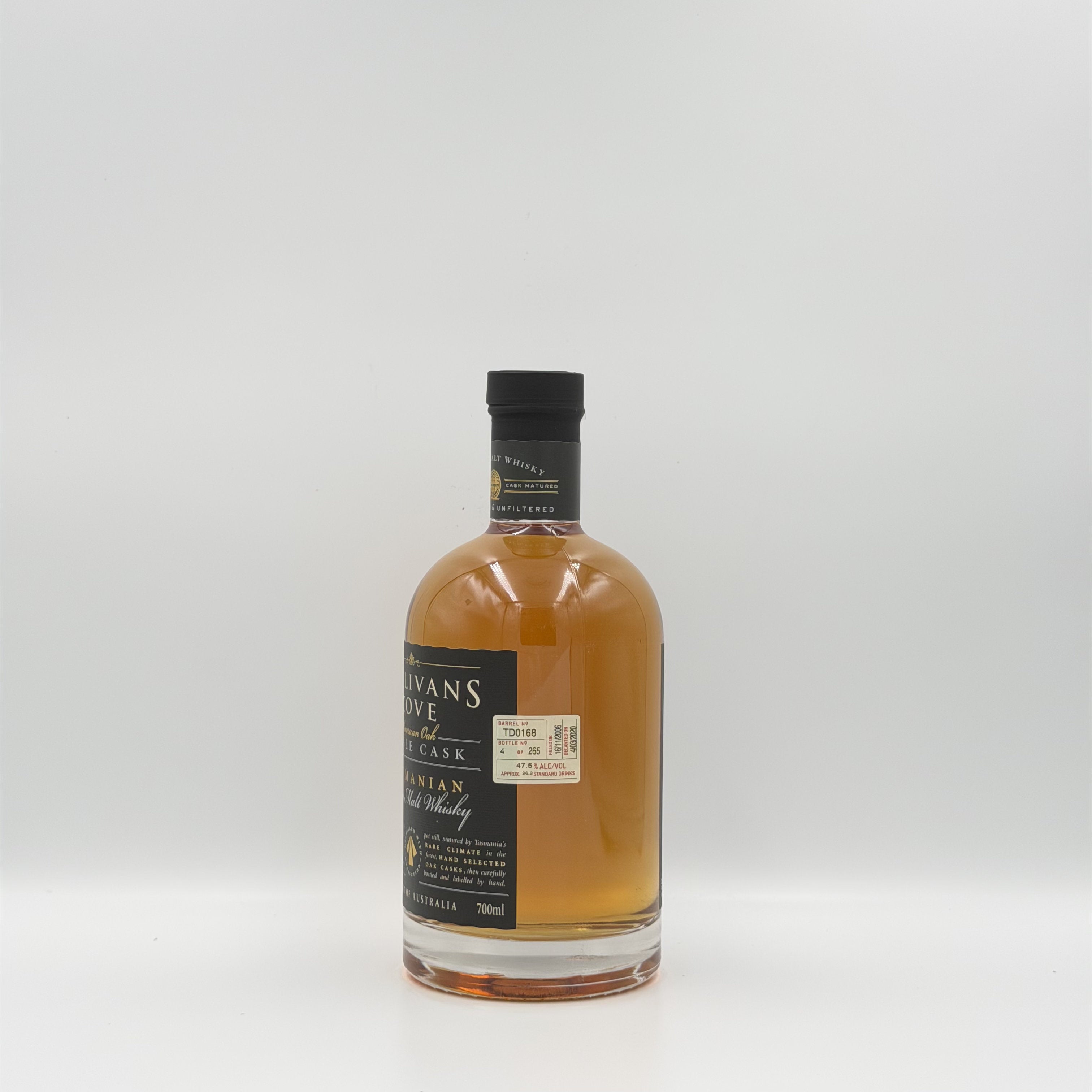 Sullivans Cove American Oak Single Cask Tasmanian Single Malt Whisky 