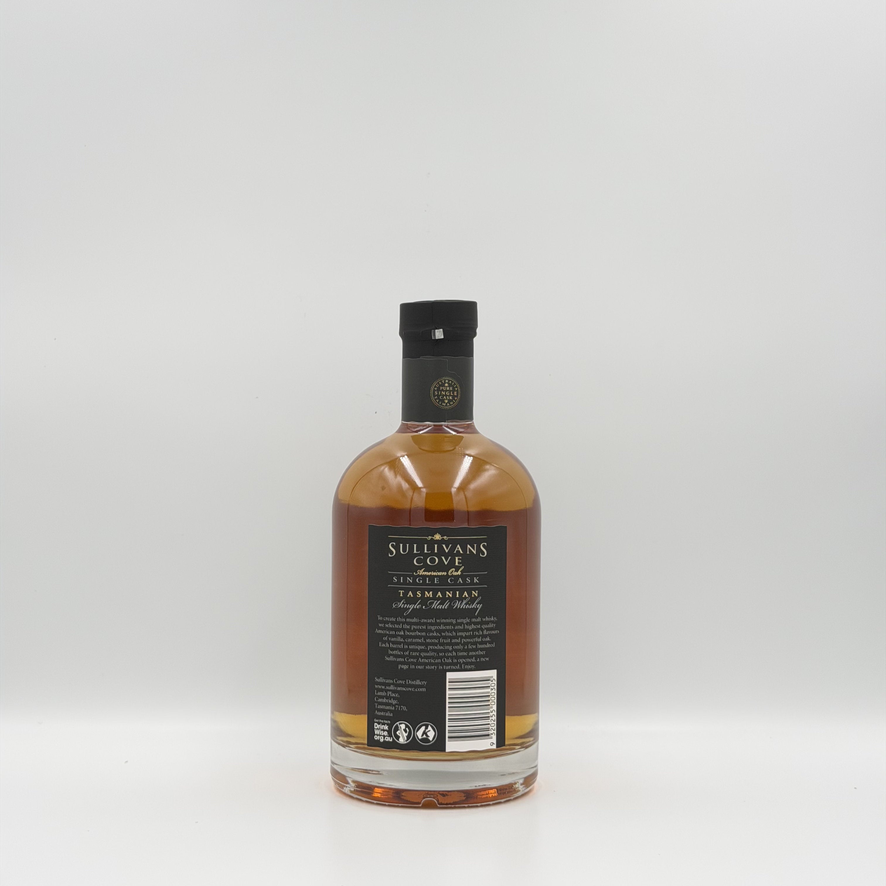 Sullivans Cove American Oak Single Cask Tasmanian Single Malt Whisky 