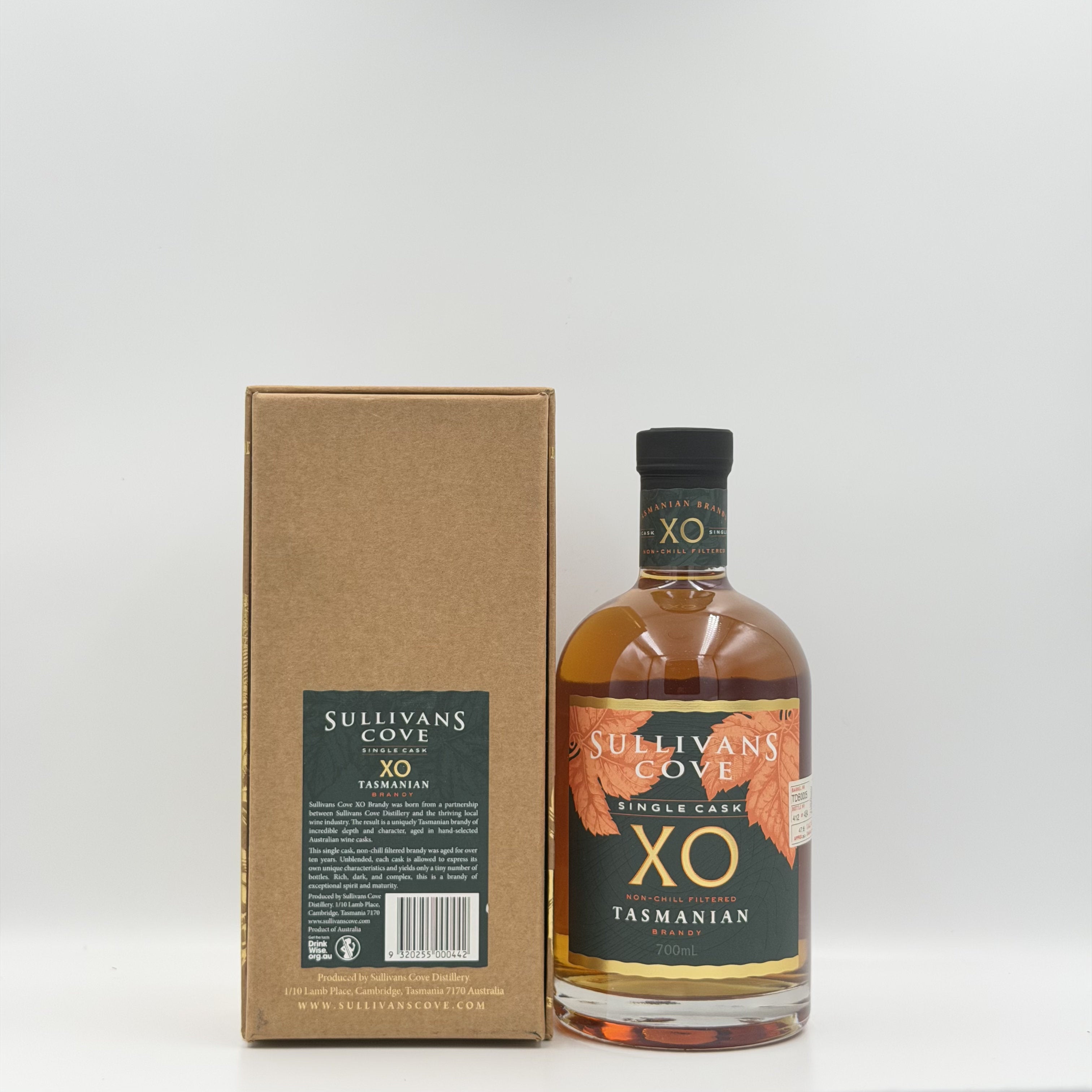 Sullivans Cove XO Tasmanian Brandy 700ml