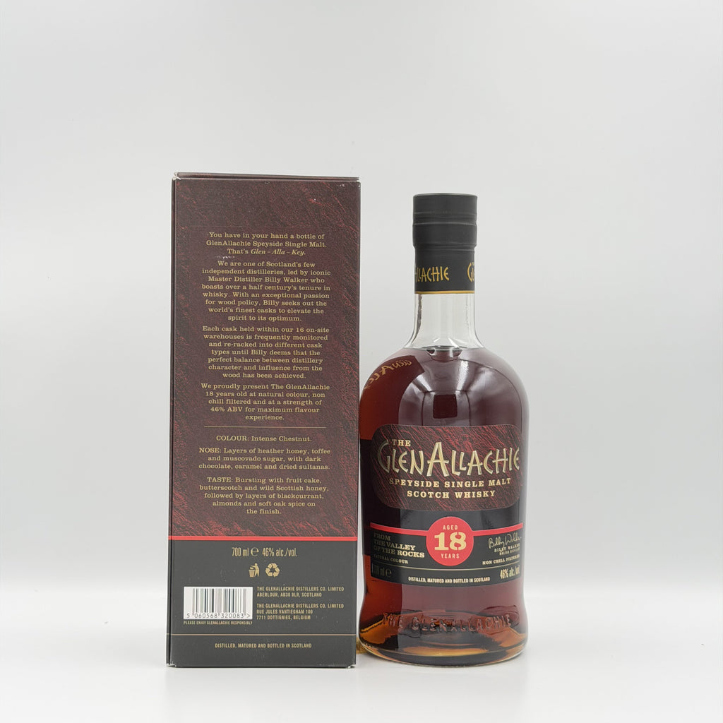 The GlenAllachie 18 Year Old Speyside Single Malt Scotch Whisky 700ml