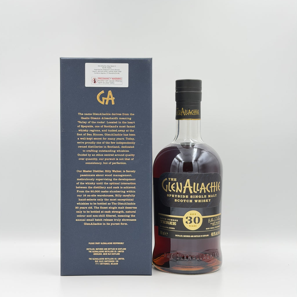 The GlenAllachie 30 Year Old Batch 3 Speyside Single Malt Scotch Whisky 700ml
