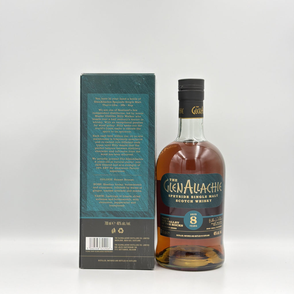 The GlenAllachie 8 Year Old Speyside Single Malt Scotch Whisky 700ml