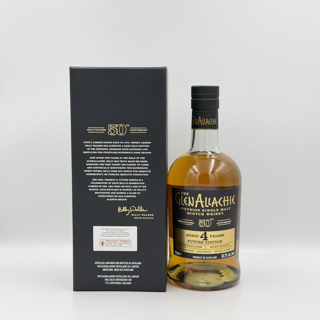 The GlenAllachie Billy Walker 50th Anniversary Future Edition 4 Years Old Single Malt Scotch Whisky 700ml