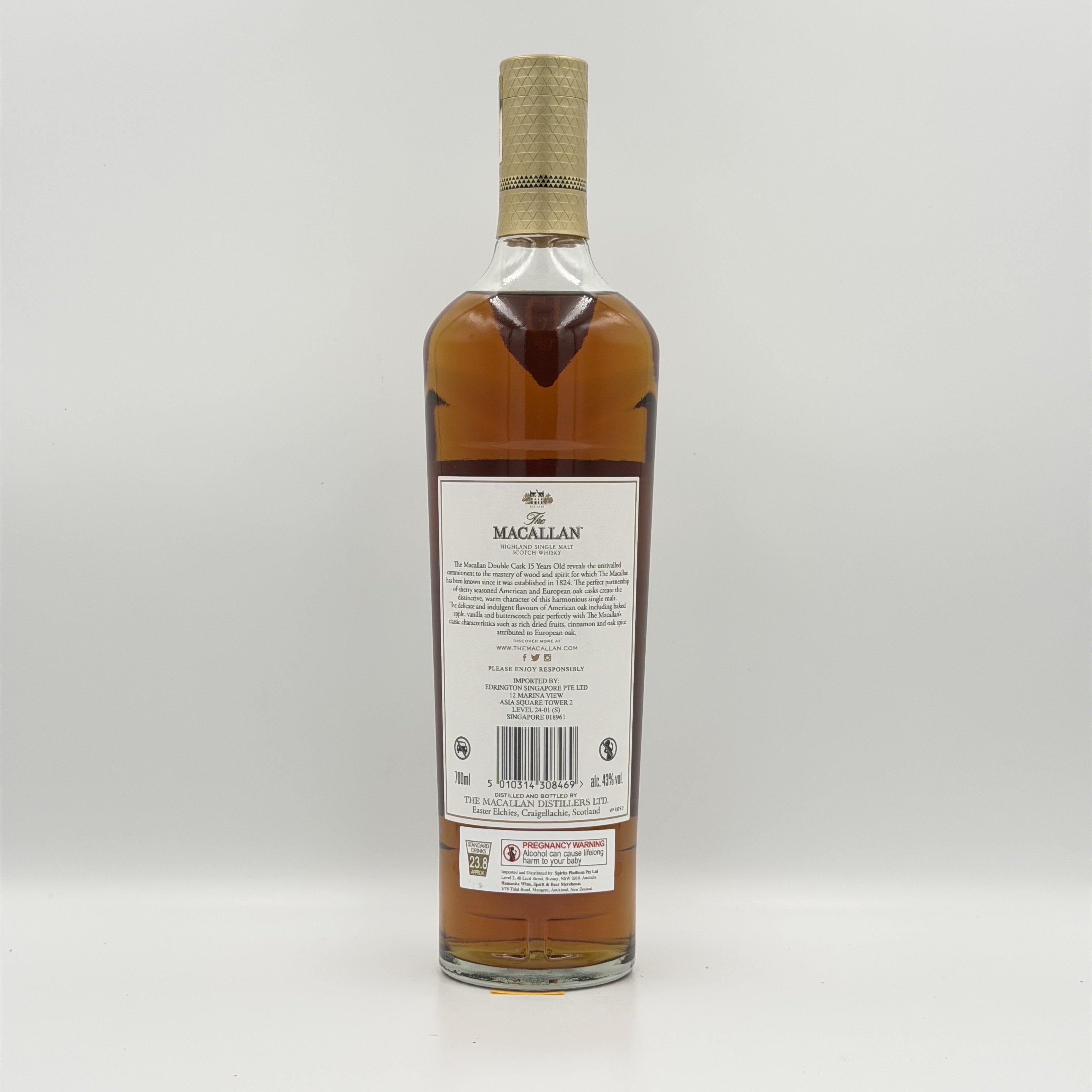 The Macallan 15 Year Old Double Cask Single Malt Scotch Whisky 700ml